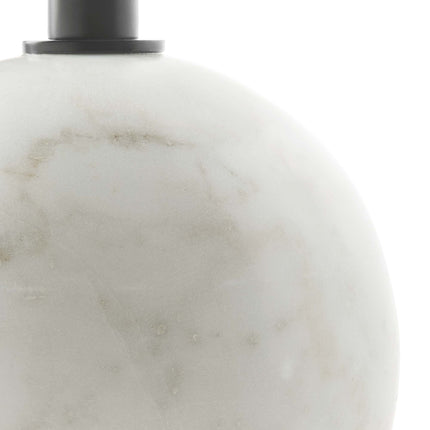 Modway EEI-6606 Aliza Round White Marble Side Table Modway