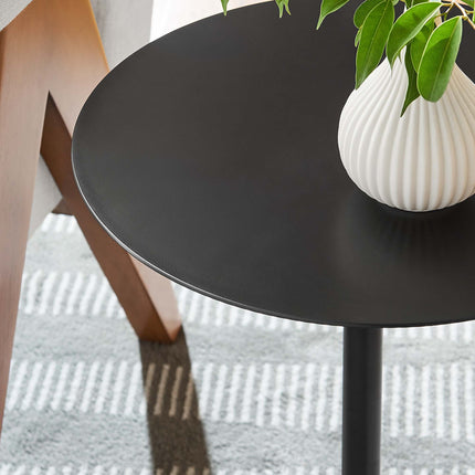 Modway EEI-6606 Aliza Round White Marble Side Table Modway