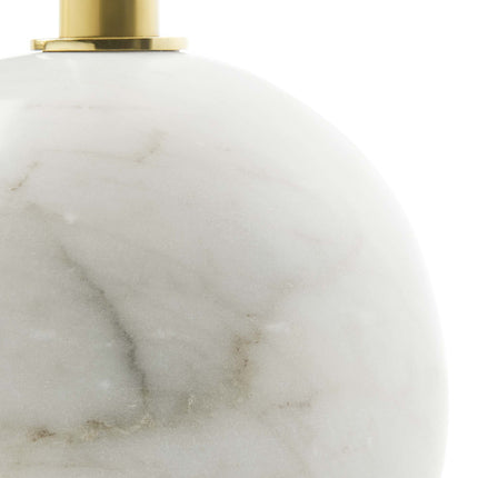 Modway EEI-6606 Aliza Round White Marble Side Table Modway