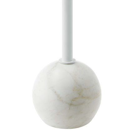 Modway EEI-6606 Aliza Round White Marble Side Table Modway