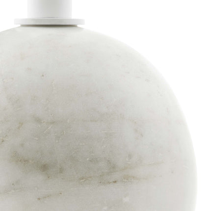 Modway EEI-6606 Aliza Round White Marble Side Table Modway