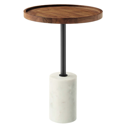Modway EEI-6607 Amina Round Acacia Wood Side Table Modway