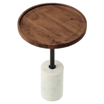 Modway EEI-6607 Amina Round Acacia Wood Side Table Modway