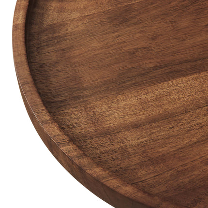Modway EEI-6607 Amina Round Acacia Wood Side Table Modway