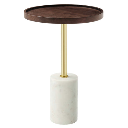 Modway EEI-6607 Amina Round Acacia Wood Side Table Modway