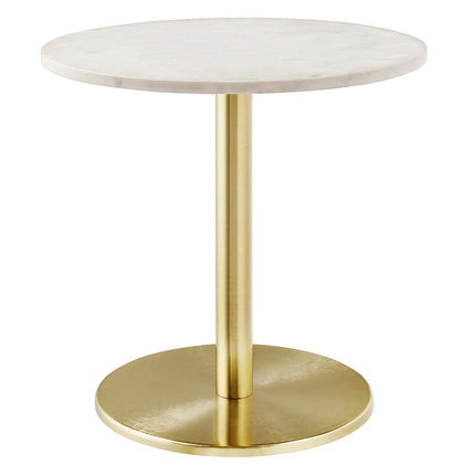 Modway EEI-6609 Viva Round White Marble Side Table Modway