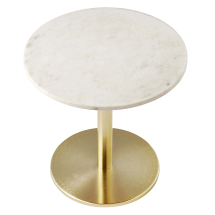 Modway EEI-6609 Viva Round White Marble Side Table Modway