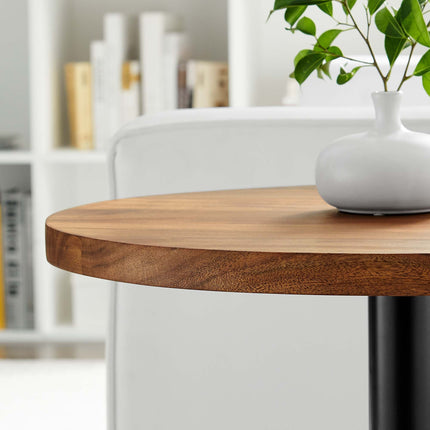Modway EEI-6610 Viva Round Acacia Wood Side Table Modway