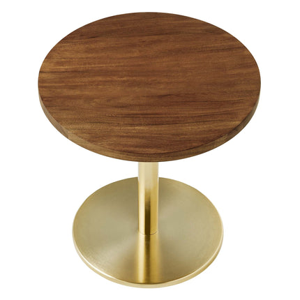 Modway EEI-6610 Viva Round Acacia Wood Side Table Modway