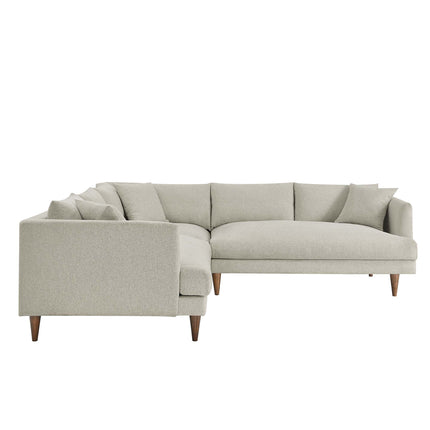 Modway EEI-6613 Zoya 3 Piece Down Filled Overstuffed Sectional Sofa Modway
