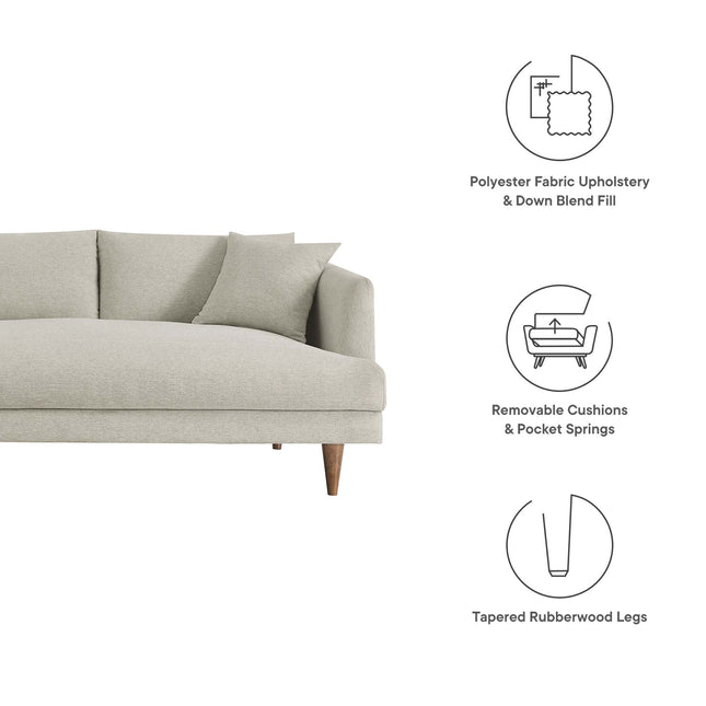 Modway EEI-6613 Zoya 3 Piece Down Filled Overstuffed Sectional Sofa Modway