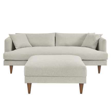 Modway EEI-6614 Zoya Down Filled Overstuffed Sofa and Ottoman Set Modway