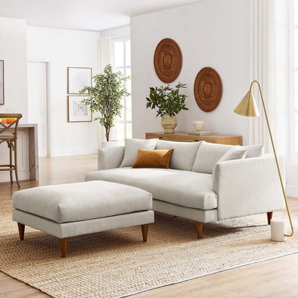 Modway EEI-6614 Zoya Down Filled Overstuffed Sofa and Ottoman Set Modway