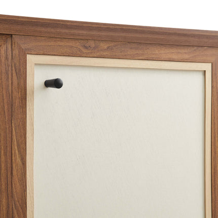 Modway EEI-6616 Capri 65" Wood Grain Sideboard Storage Cabinet Modway