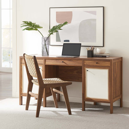 Modway EEI-6618 Capri 58" Wood Grain Office Desk Modway