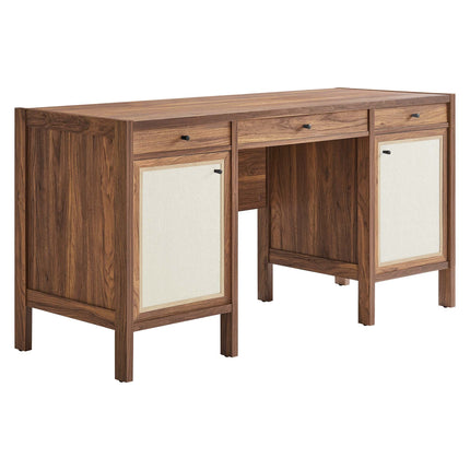 Modway EEI-6618 Capri 58" Wood Grain Office Desk Modway
