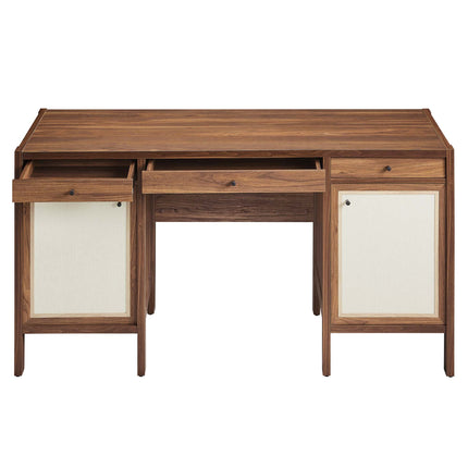 Modway EEI-6618 Capri 58" Wood Grain Office Desk Modway