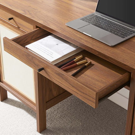 Modway EEI-6618 Capri 58" Wood Grain Office Desk Modway