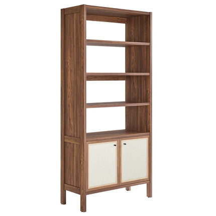 Modway EEI-6619 Capri 4-Shelf Wood Grain Bookcase Modway