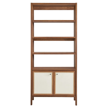 Modway EEI-6619 Capri 4-Shelf Wood Grain Bookcase Modway