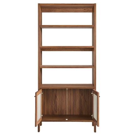 Modway EEI-6619 Capri 4-Shelf Wood Grain Bookcase Modway