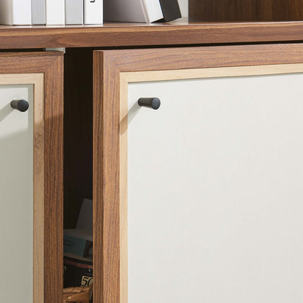 Modway EEI-6619 Capri 4-Shelf Wood Grain Bookcase Modway
