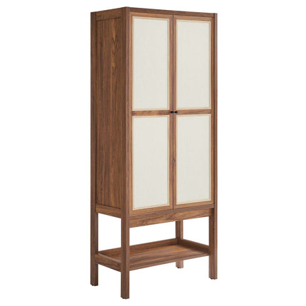 Modway EEI-6620 Capri Tall Wood Grain Standing Storage Cabinet Modway