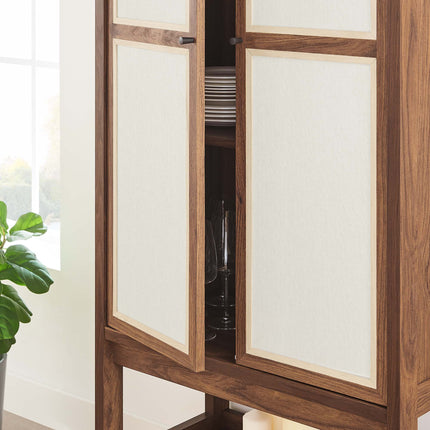 Modway EEI-6620 Capri Tall Wood Grain Standing Storage Cabinet Modway
