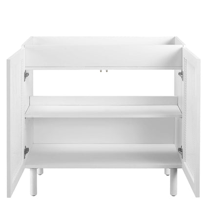 Modway EEI-6622 Calla 36" Perforated Metal Bathroom Vanity Cabinet (Sink Basin Not Included) Modway