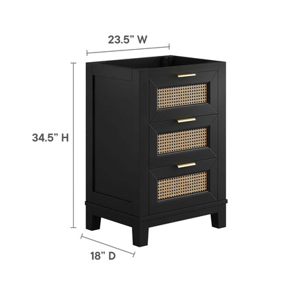 Modway EEI-6625 Dixie 24" Solid Wood Bathroom Vanity Cabinet (Sink Basin Not Included) Modway