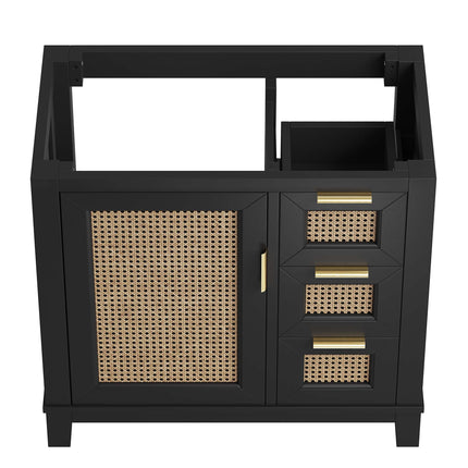 Modway EEI-6626 Dixie 36" Solid Wood Bathroom Vanity Cabinet (Sink Basin Not Included) Modway