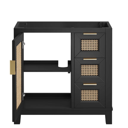 Modway EEI-6626 Dixie 36" Solid Wood Bathroom Vanity Cabinet (Sink Basin Not Included) Modway