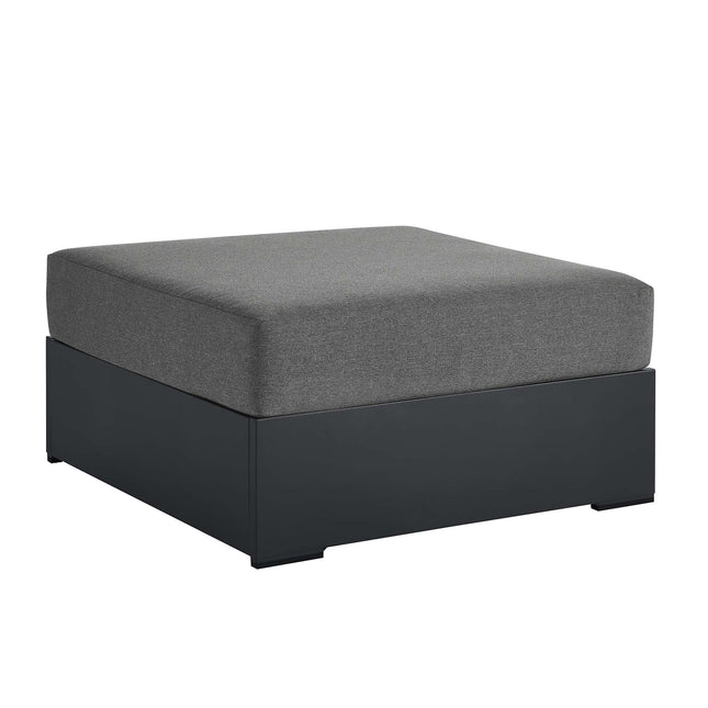 Modway EEI-6627 Tahoe Outdoor Patio Powder-Coated Aluminum Ottoman - Plaza Home Decor
