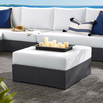 Modway EEI-6627 Tahoe Outdoor Patio Powder-Coated Aluminum Ottoman - Plaza Home Decor