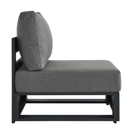 Modway EEI-6628 Tahoe Outdoor Patio Powder-Coated Aluminum Modular Armless Chair - Plaza Home Decor