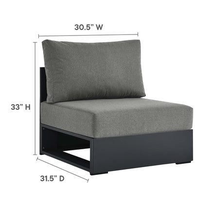 Modway EEI-6628 Tahoe Outdoor Patio Powder-Coated Aluminum Modular Armless Chair - Plaza Home Decor