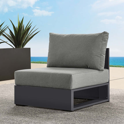 Modway EEI-6628 Tahoe Outdoor Patio Powder-Coated Aluminum Modular Armless Chair - Plaza Home Decor