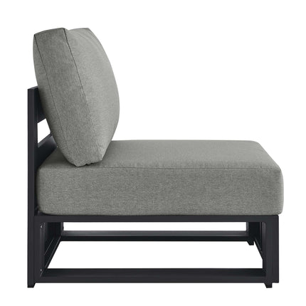 Modway EEI-6628 Tahoe Outdoor Patio Powder-Coated Aluminum Modular Armless Chair - Plaza Home Decor