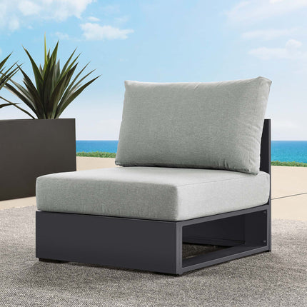 Modway EEI-6628 Tahoe Outdoor Patio Powder-Coated Aluminum Modular Armless Chair - Plaza Home Decor