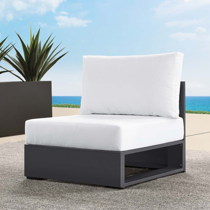 Modway EEI-6628 Tahoe Outdoor Patio Powder-Coated Aluminum Modular Armless Chair - Plaza Home Decor