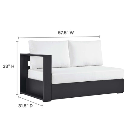 Modway EEI-6629 Tahoe Outdoor Patio Powder-Coated Aluminum Modular Left-Facing Loveseat - Plaza Home Decor