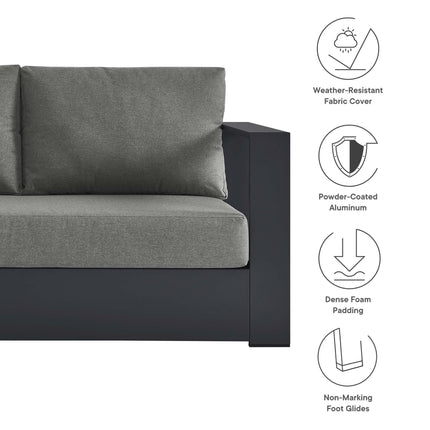 Modway EEI-6630 Tahoe Outdoor Patio Powder-Coated Aluminum Modular Right-Facing Loveseat - Plaza Home Decor