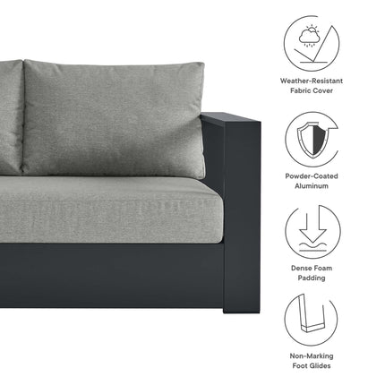Modway EEI-6630 Tahoe Outdoor Patio Powder-Coated Aluminum Modular Right-Facing Loveseat - Plaza Home Decor