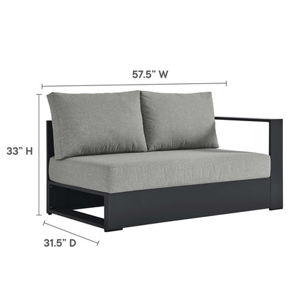 Modway EEI-6630 Tahoe Outdoor Patio Powder-Coated Aluminum Modular Right-Facing Loveseat - Plaza Home Decor
