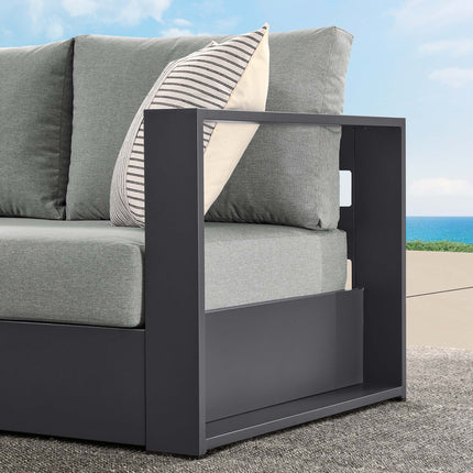 Modway EEI-6630 Tahoe Outdoor Patio Powder-Coated Aluminum Modular Right-Facing Loveseat - Plaza Home Decor