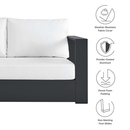 Modway EEI-6630 Tahoe Outdoor Patio Powder-Coated Aluminum Modular Right-Facing Loveseat - Plaza Home Decor