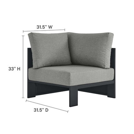 Modway EEI-6631 Tahoe Outdoor Patio Powder-Coated Aluminum Modular Corner Chair - Plaza Home Decor