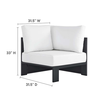 Modway EEI-6631 Tahoe Outdoor Patio Powder-Coated Aluminum Modular Corner Chair - Plaza Home Decor