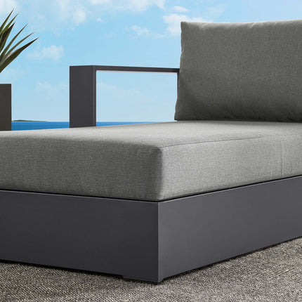 Modway EEI-6632 Tahoe Outdoor Patio Powder-Coated Aluminum Modular Left-Facing Chaise Lounge - Plaza Home Decor