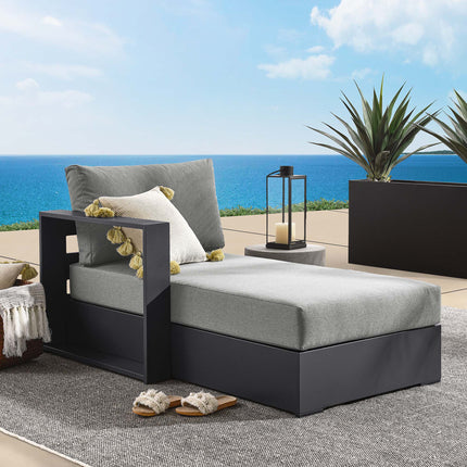 Modway EEI-6632 Tahoe Outdoor Patio Powder-Coated Aluminum Modular Left-Facing Chaise Lounge - Plaza Home Decor